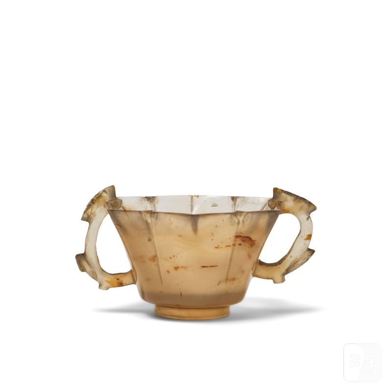 明晚期 瑪瑙花式雙耳杯 | COUPELLE EN AGATE - 图3